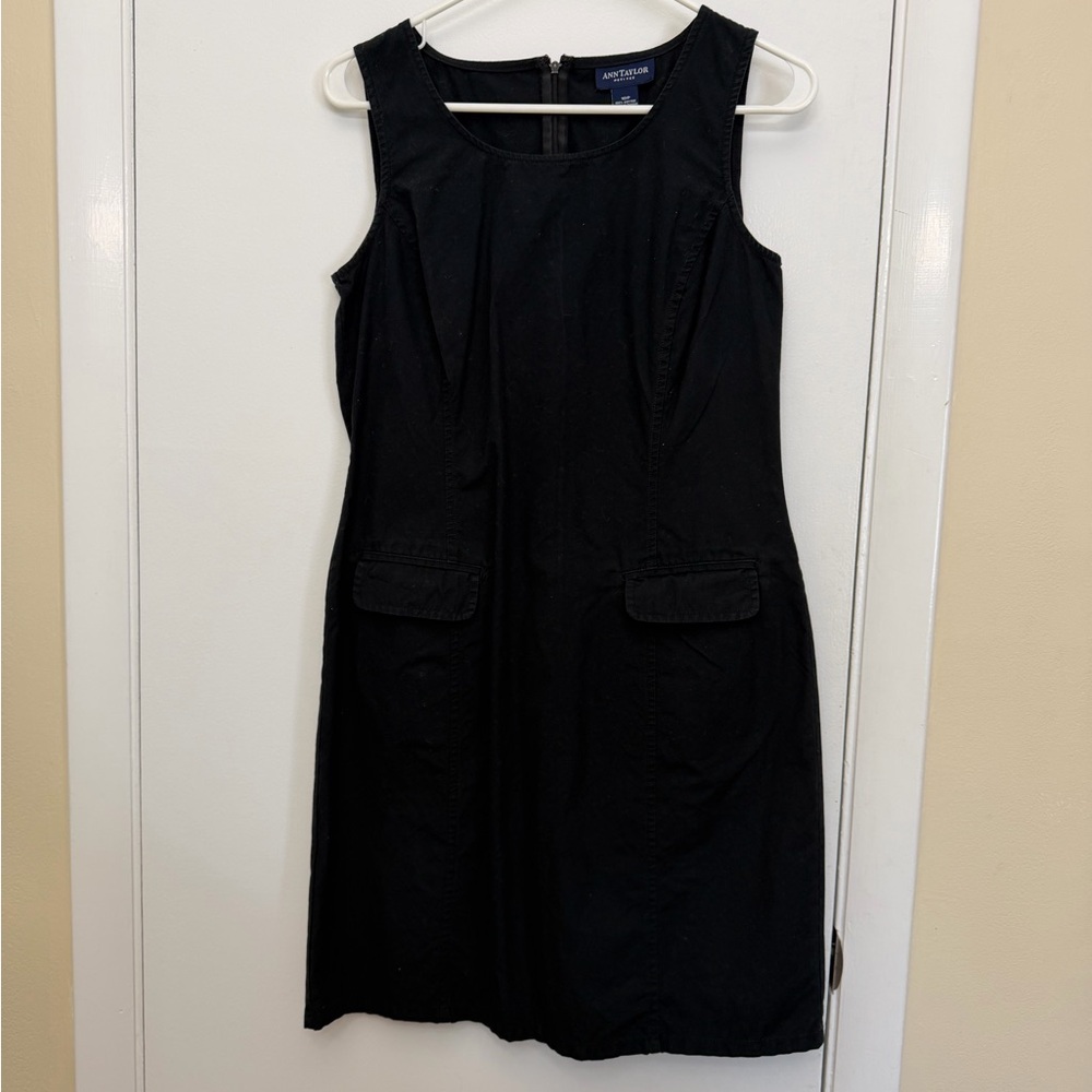 Ann Taylor Black Cotton Dress